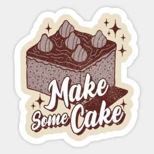 make some cake Sticker